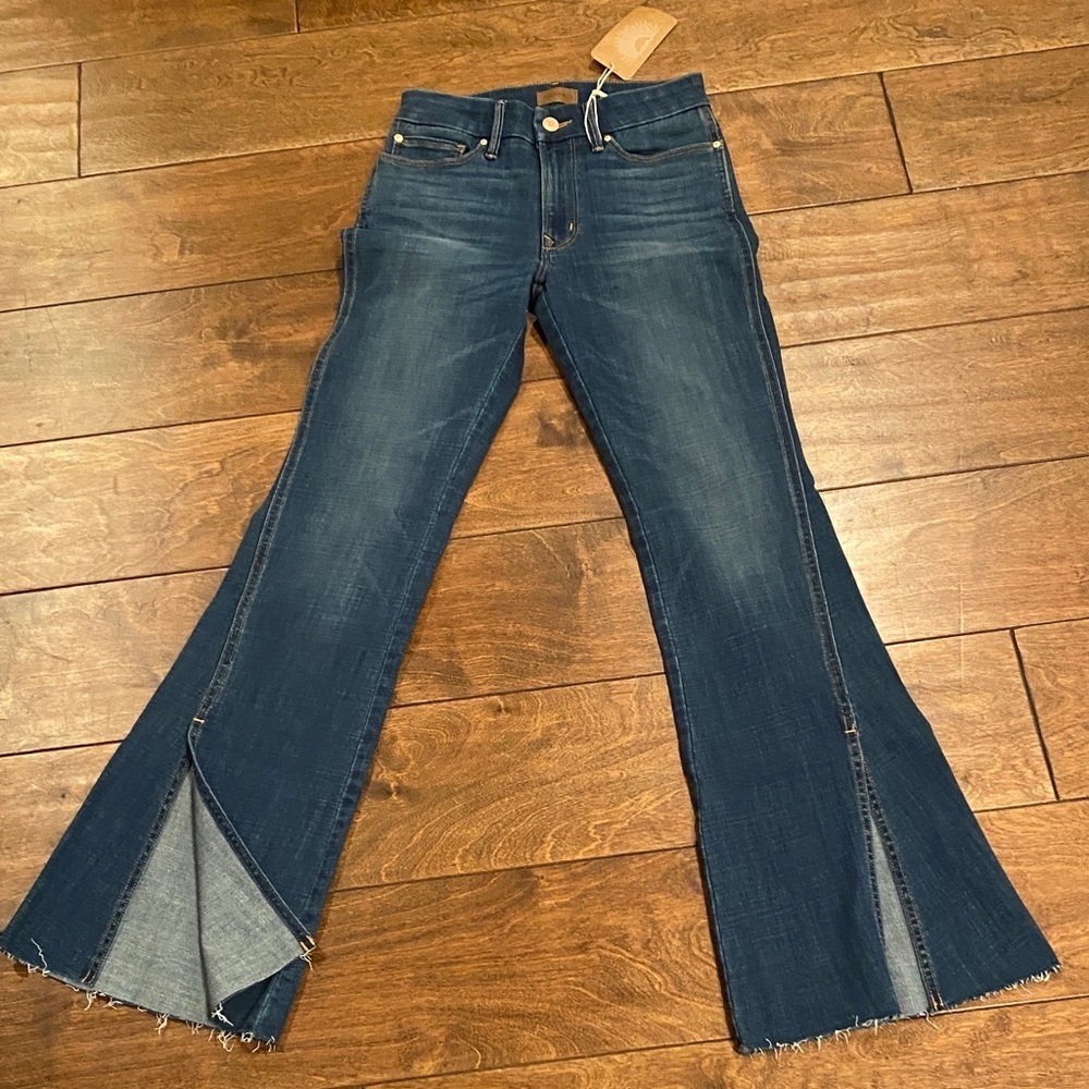 Dark Blue Porter Blue Jolene Sustainable Flare Jeans for Women - Picture 2 of 13